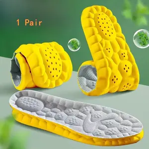 Soft Elastic Breathable Shoe Insoles, 1 Pair Comfortable Sports Insoles, Sweat Absorbent, Lightweight and Soft Insoles for Comfortable and Non Tiring Feet, Gym Accessories, Dry, Footwear, Shock Absorbing Insoles, Breathable Thickened Sole
