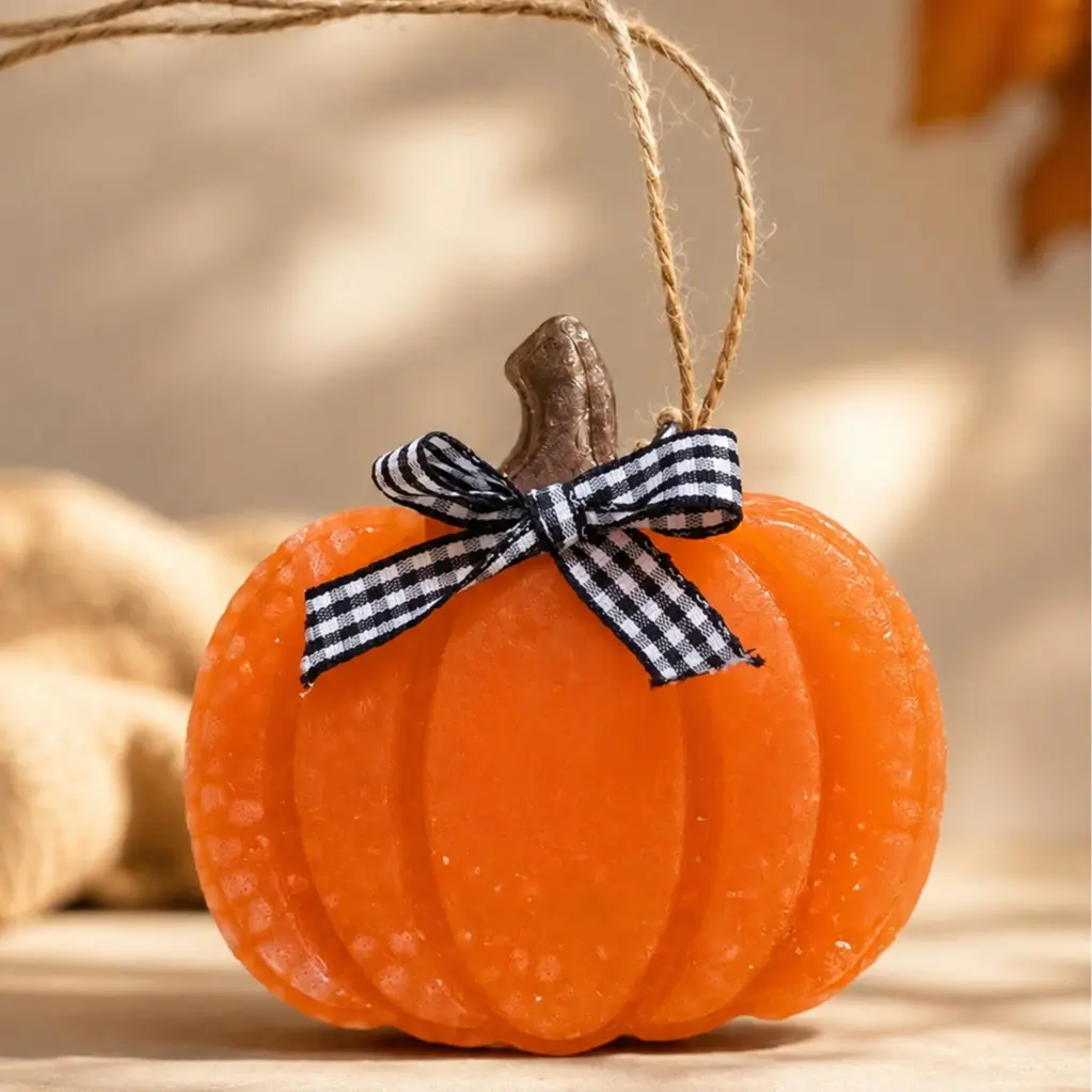 Pumpkin Car Freshie, Automotive Interior Fragrance Accessory