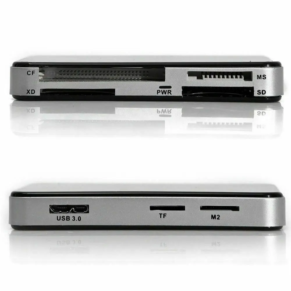 Sanoxy USB 3.0 8-in-1 Compact Flash Multi Card Reader CF Adapter Micro SD MS XD 5Gbps