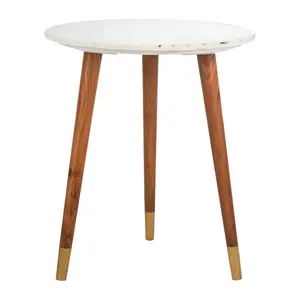 Safavieh Valerie Round Marble Accent Table