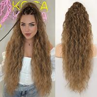 Ombre Ash Brown Claw clip Ponytails