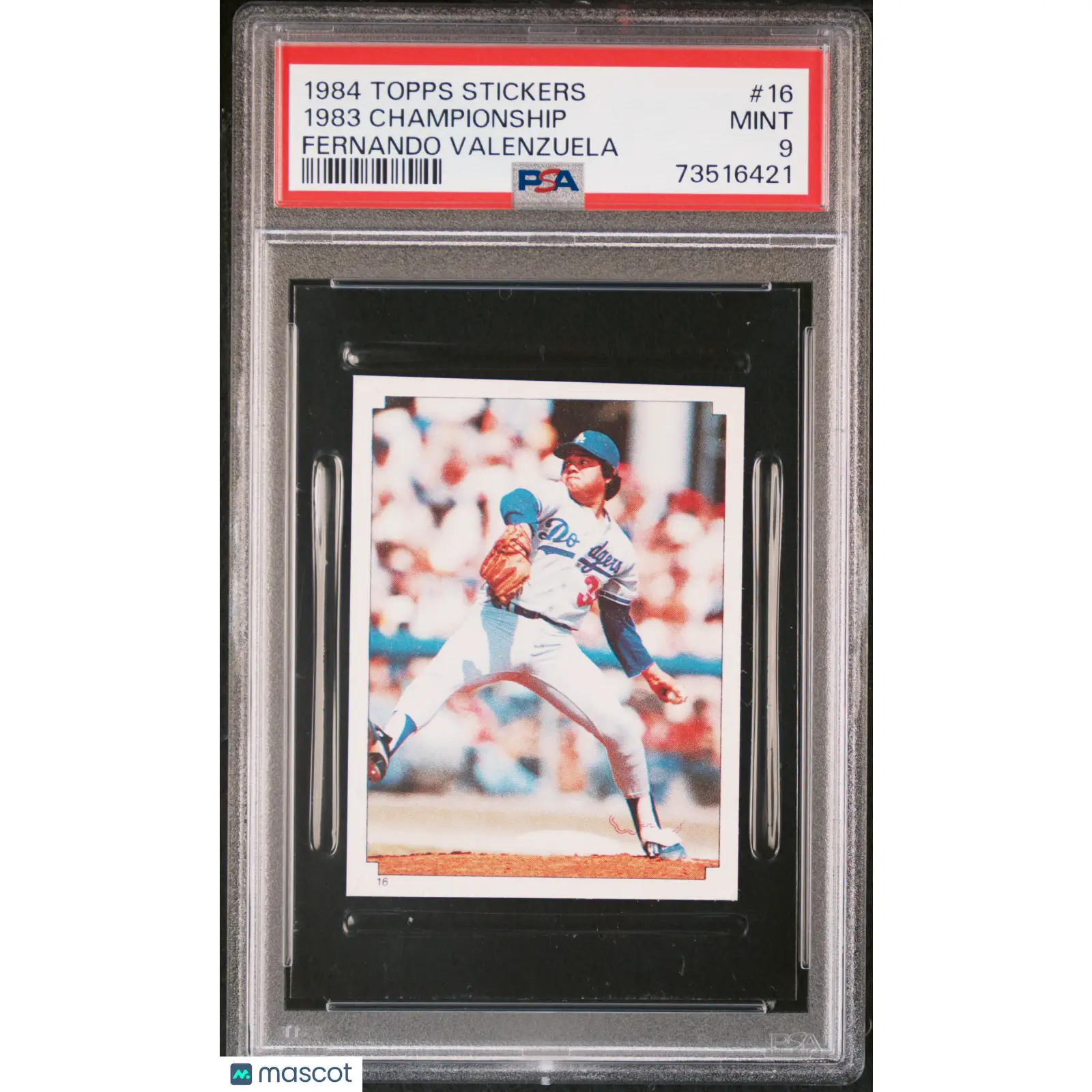 1983 Championship PSA 1984 Topps Stickers Baseball #16 9 73516421