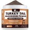 Petrivium Upgraded Turkey Tail Mushroom Powder Supplement for Dogs & Cats - JUMBO SIZE, 120 Servings - Supports Immunity, Cellular Health - Includes Maitake, Reishi, Chaga