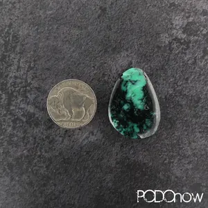 Black Bridge Emerald Rose Cabochon – Polished - Freeform -Jewelry Stone