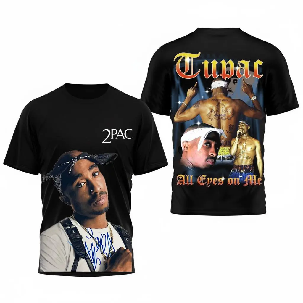 2Pac Shirt - All Eyez on Me Anniversary Tee, Vintage Hip Hop Legend Graphic, Fan Gift, TikTok Fit