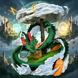 DBZ Dragon Collection Statue-Wonderful Moment Dragon Appears+Attached Baiyun Statue+Decorations with Gift Boxes, which is the perfect gift for anime fans, boyfriends, friends and children.