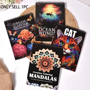 Adult Mandalas Relaxation Coloring Book, DIY Creative Sketchbook, Comfortable Graffiti Notebook, Stress Relief Activity, Perfect for Adults