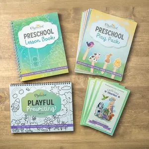 Meadowlark Learning Preschool Bundle - Complete Set with Curriculum, Play Pack, Stories & Prewriting for Home Learning