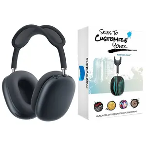 Apple AirPods Max USB-C Active Noise Cancellation Headphones with MightySkins Customization Code - Black