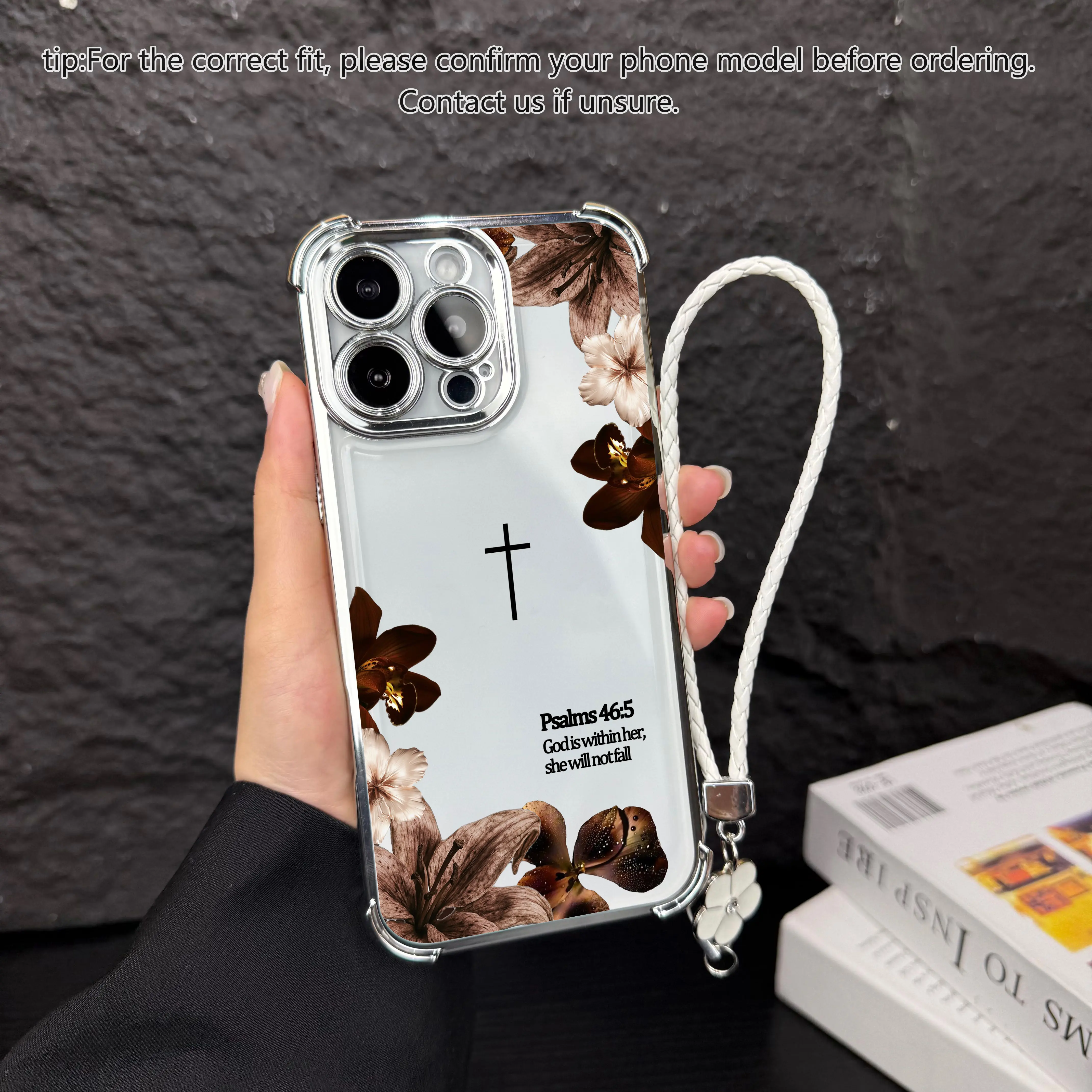 silver+Clover lanyard