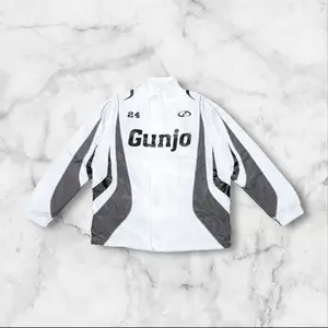 Gunjo Motorsport Nylon Track Jacket (White)