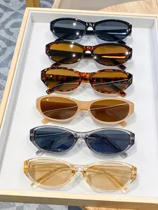 Women's Plastic Oval Glasses, Cute Casual Trendy Versatile Fashion Eyewear, Perfect for Daily Commute College Party Wear