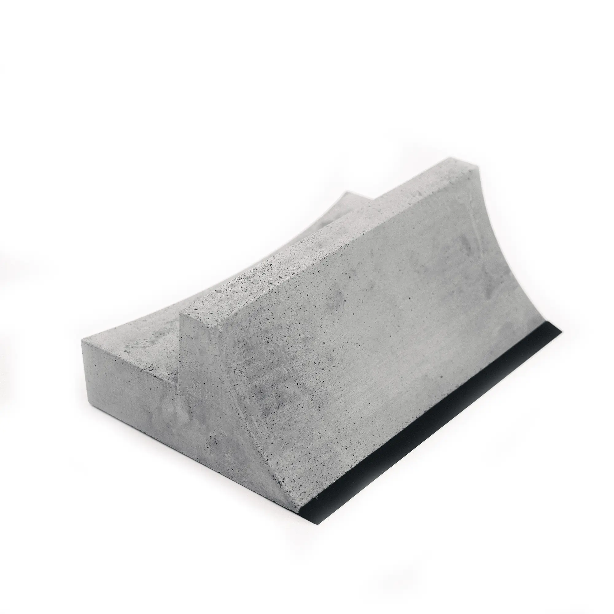 Bland Fingerboards Concrete Obstacle - Transition Curved Bench