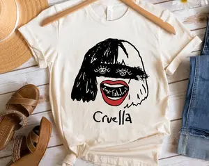 D.ney 101 Dalmatians Villains Cruella Funny Sketch Shirt Magic Kingdom Wdw Trip Unisex T-shirt Family Birthday Gift Adult Kid Toddler Tee