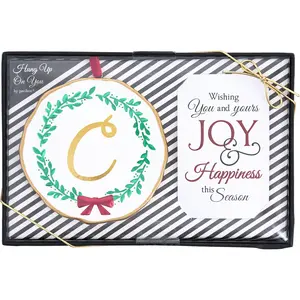 C 4" Monogram Ornament