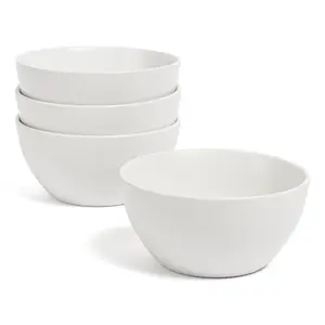 over&back Coupe 25oz Semi-Matte Stoneware Cereal Bowls