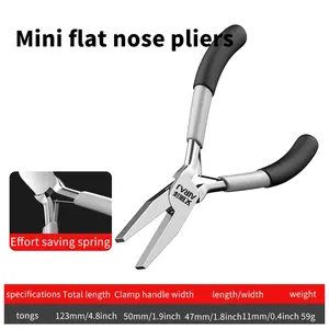 Mini pliers 5 "Needle-nose pliers round nose pliers electrician wire stripping Lineman's pliers manual DIY wire winding jewelry