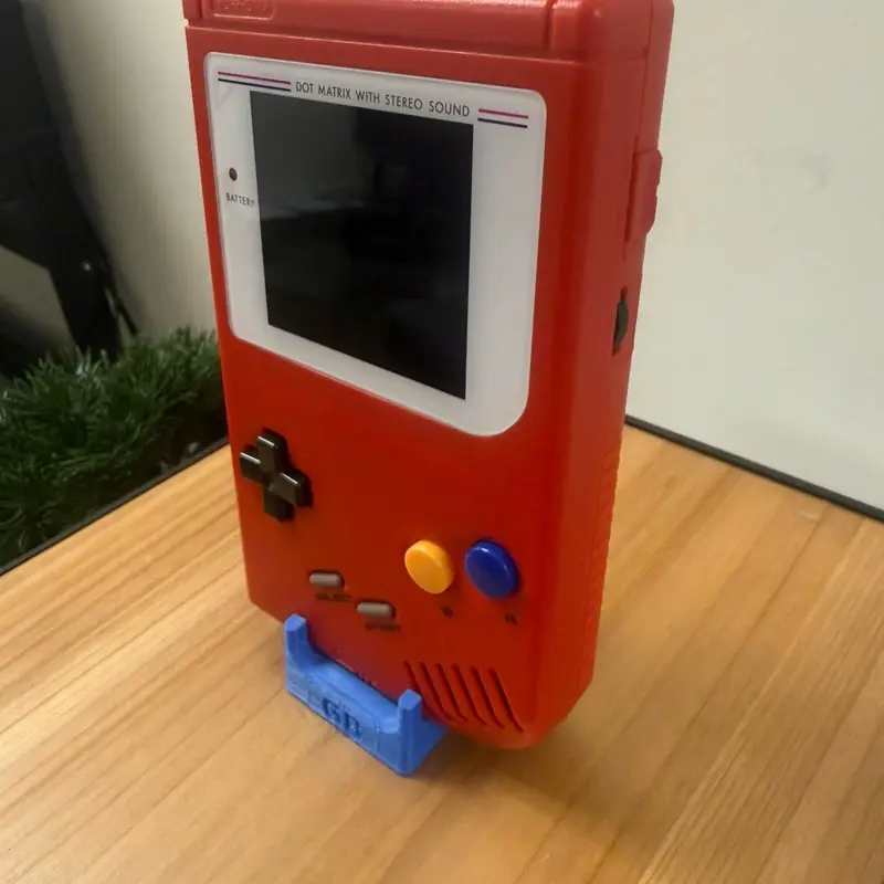 Game Boy DMG Refurbished original Gameboy with UPGRADED IPS screen and Pokédex Inspired Shell  handheld Console