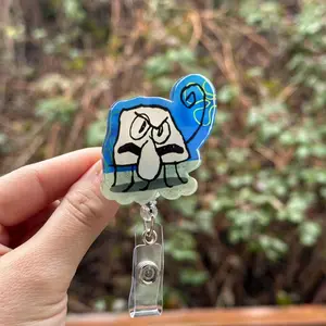 Doodle Rock Squid- Medical badge reel, RT, paramedic, RN, MD, healthcare, work accessory
