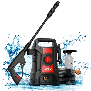 5000PSI Electric Pressure Washer With 17FT Hose Foam Cannon 3.2 GPM Power Washer For Cars, Fences, Patios Metal Construction, US Plug, Ideal For Fence Cleaning Outdoor Use