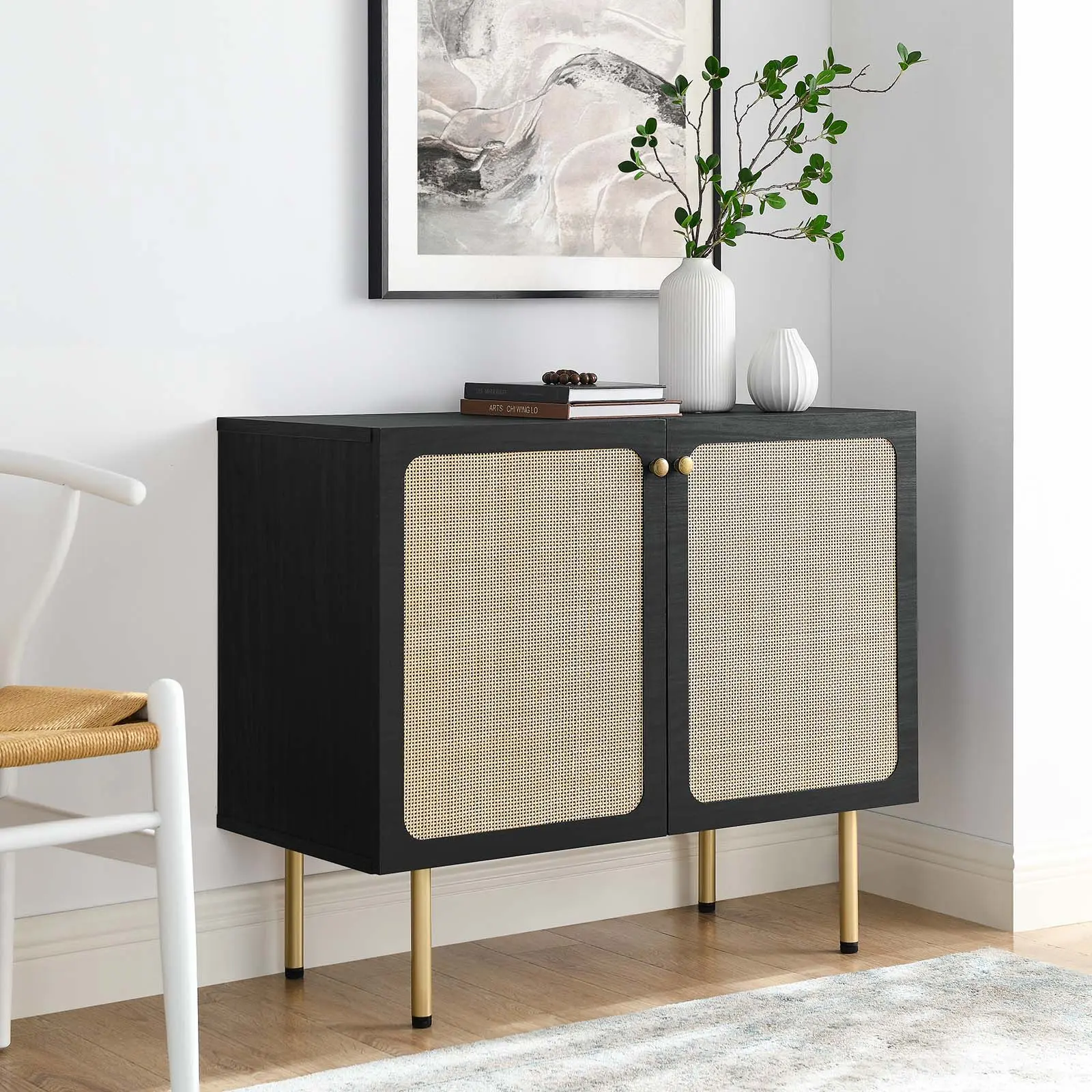 Modway Chaucer Accent Cabinet in Black