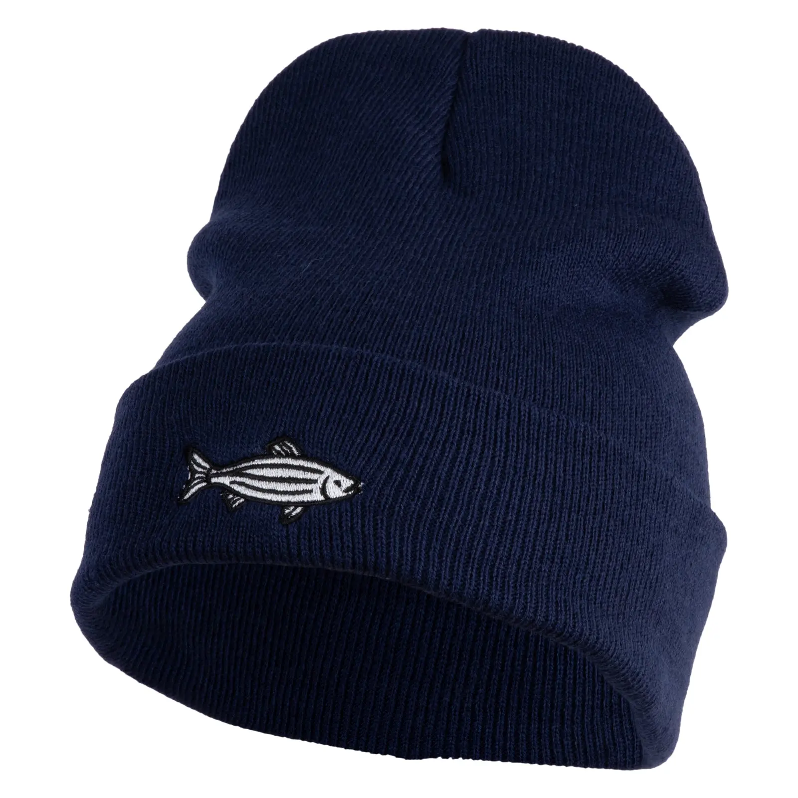 Zebra Danios Embroidered 12 inch Acrylic Blank Cuff Long Beanie
