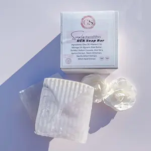 Simply Sensitive HER Bar - Unscented Soap for Sensitive Skin, Nourishing with Vitamin E, Moringa Oil, Shea Butter, and Aloe Vera Body Care Moisturize Nourishing Shea Cleansing Gentle Aloe Soothing Cleanser Comfort