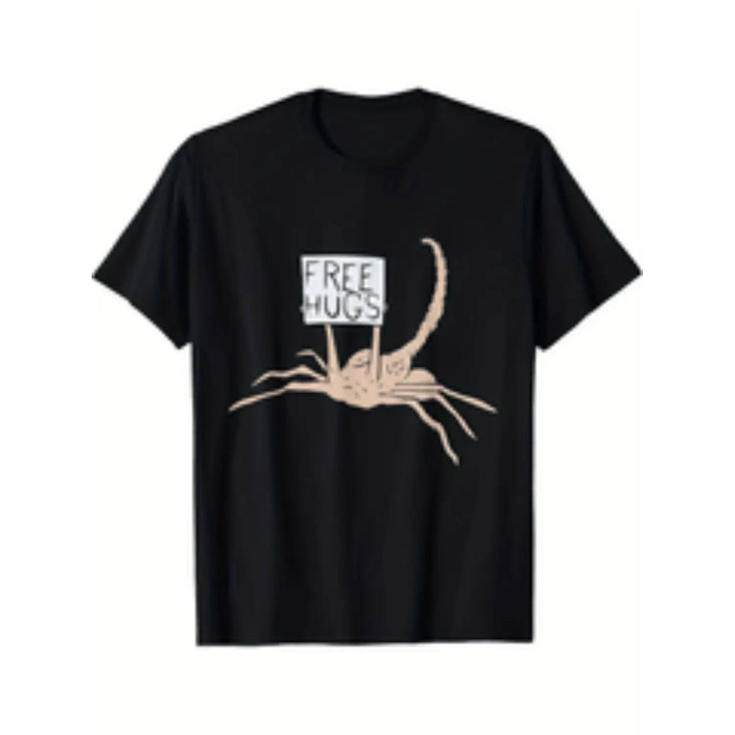 Summer t Shirts facehugger t shirt movie mens shirt  s movie shirt vintage for men cotton short sleeve black