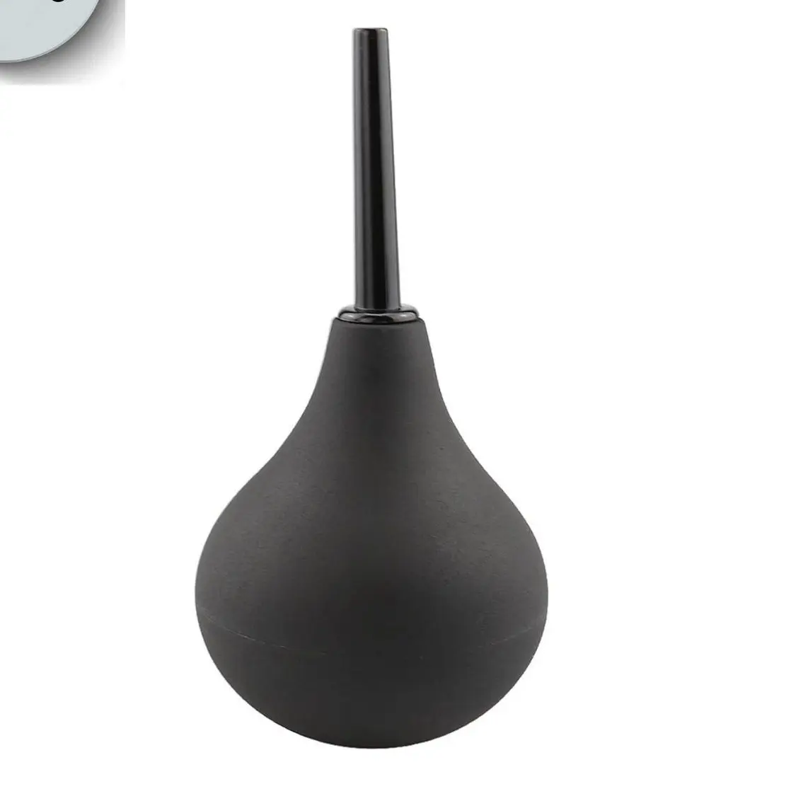 Personal Hygiene Cleanser Bulb, Reusable with Soft, Flexible Rubber Silicone - Compact Design with Detachable ABS Plastic Nozzle, 7.4oz, Black, Soft Silicone, Youth, Bisphenol A Free, 224Ml, Daily Care, Smooth, Storage, Lightweight, Gentle, Mild, Single I