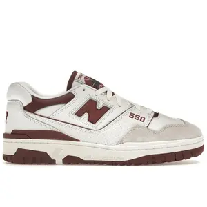 New Balance Men's 550 Sea Salt Burgundy, from StockX