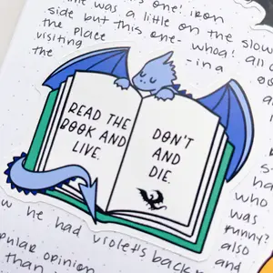 Read The Book & Live Vinyl Die Cut Sticker | Onyx Storm OFFICIALLY LICENSED