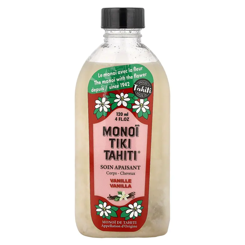 Monoi Tiare Tahiti Monoi Tiki Tahiti®, Coconut Oil, Vanilla, 4 fl oz (120 ml)