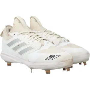 Grayson Rodriguez Baltimore Orioles Autographed Game-Used White Adidas Cleats from the 2024 MLB Season - RG13313936-37 - Fanatics Authentic Certified