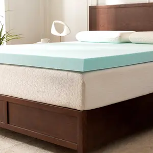 Elegant Comfort Memory Foam Cooling Gel-Infused Mattress Topper, CertiPUR Certified