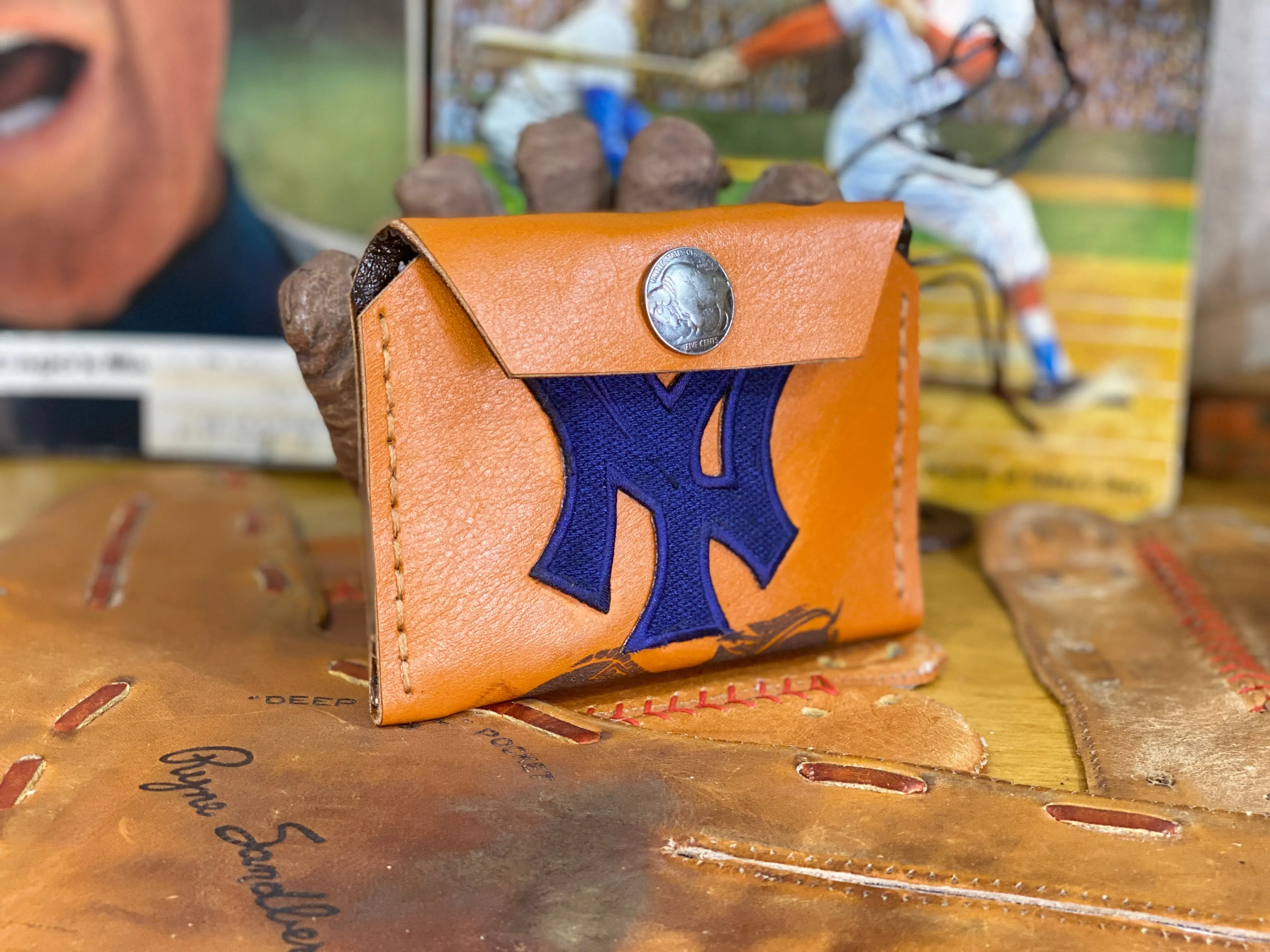 New York Yankees/Buffalo Head Snap Wallet