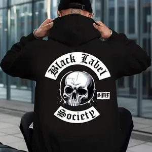 Black Label Society Smf Casual Graphic Print HoodieJoker Casual Graphic Print Hoodie Goku Unisex Streetwear Tees Men's Alphabet Hooded Sweatshirt man's best friend hoodie pillar clothing brand