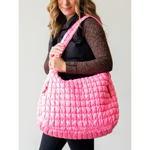 Puffer Tote - Perfectly Pink