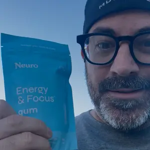 Neuro Energy Caffeine Gum/Mints for Energy & Focus (90 Pieces) - Sugar-Free with L-theanine, Caffeine, Vitamin B12 & Vitamin B6 - Peppermint Flavor