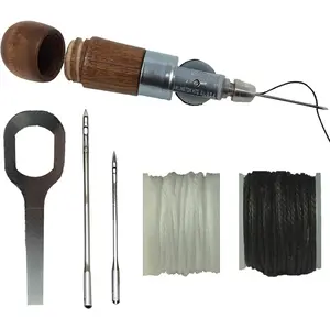 Repair Stitch Tool | Sewing   Bounce Houses, Inflatables, Leather, Thick Fabric, Shoes, Bags, Belt, Upholstery Repair Kit & Crafts Leather, Tarp Stitching - . Professional Heavy Duty