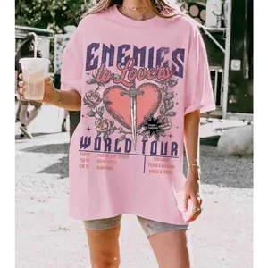 Enemies To Lovers Trope Shirt For Book Lovers Literary Shirt Light Academia  Romantasy Bookstagram Shirt Booktok Merch Bookish Dark Romance