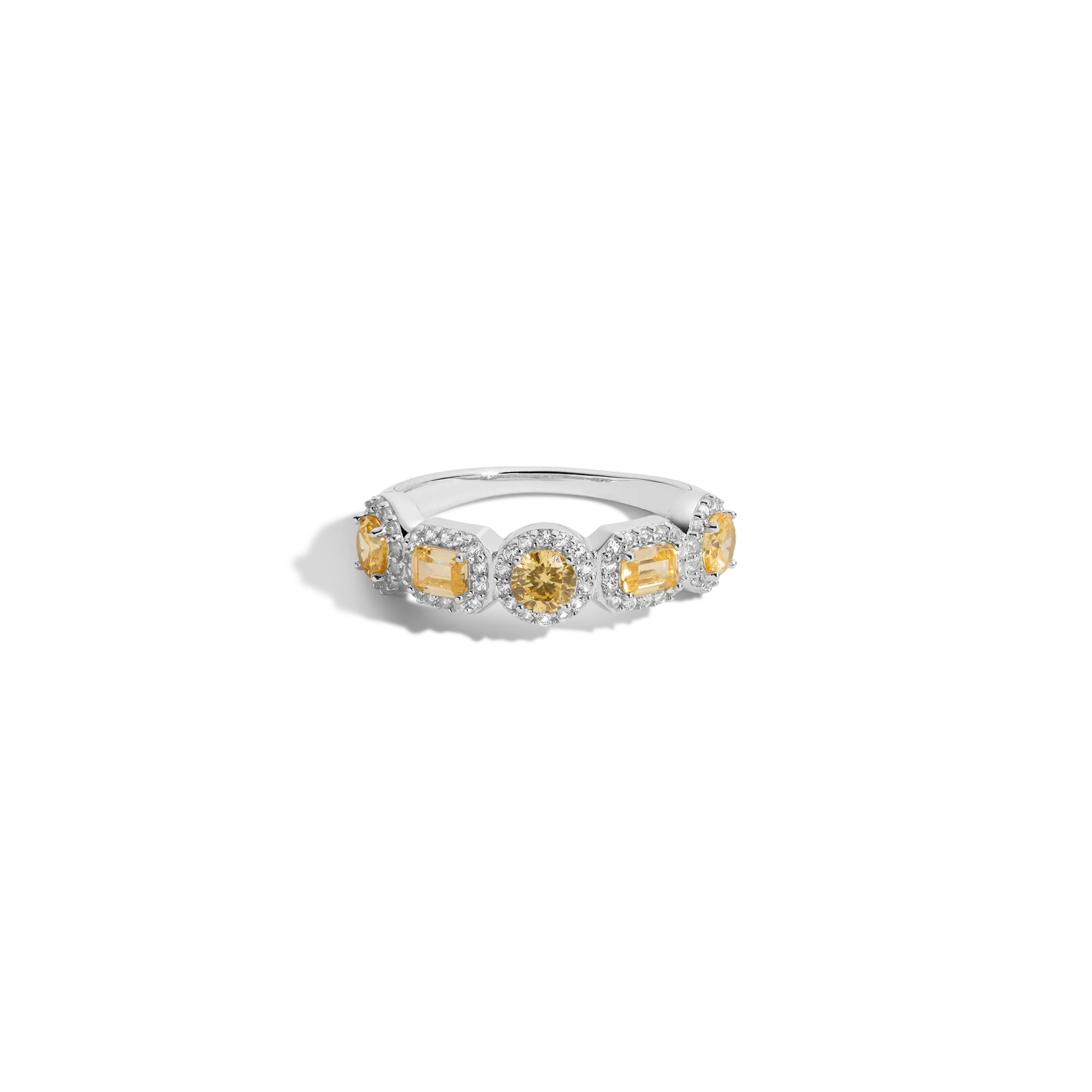 Lab Grown Canary Edwardian Ring