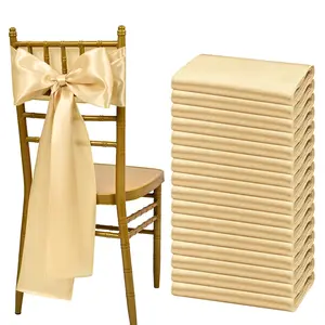 50/60/100/120-Pack Chair Sashes – Boho Decorative Fabric Chair Covers for Wedding Stuff, Valentine’s Day, Baby Shower, Bridal Shower, Birthday Parties, Romantic Dinners, Washable & Reusable Slipcovers for Elegant Party Decor & 2026 Trend