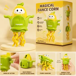 Wind-Up Dancing Corn Toy with Twisting Legs, Kids' Party Bag Gift for Boys & Girls (Home & Festive Party Activities Supplies)