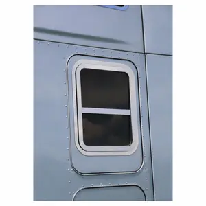 RoadWorks Kenworth T680/T880 Sleeper Window Trim 48066 Premium Stainless-Steel Mirror-Polished Accents for Durable Rear Window Protection