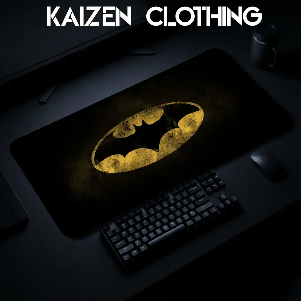 Superhero Bat DC, Super hero Gaming Mouse Pad Personal, Custome, Movie Desk Mat Extended Keyboard Pad Waterproof Non Slip Rubber Base Large Mousepad for PC Gamer Setup Desk Accessories 40x21 Inch,Office Gifts, Decor desktop