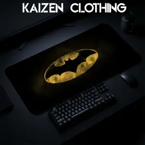 Superhero Bat DC, Super hero Gaming Mouse Pad Personal, Custome, Movie Desk Mat Extended Keyboard Pad Waterproof Non Slip Rubber Base Large Mousepad for PC Gamer Setup Desk Accessories 40x21 Inch,Office Gifts, Decor desktop