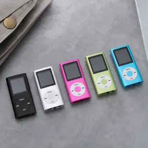 Portable Slim MP3 Player Lossless Audio 1.8 Inch LCD Supports 64GB Memory Card Aluminum Alloy Material Multi-Color Options Long Battery Life Reliable Music Device For High Quality Sound Playback