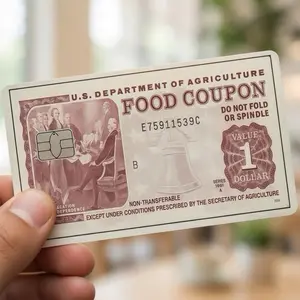 Vintage Food Coupon Debit Card Skin Sticker 2 Pack Vinyl Credit Card Cover