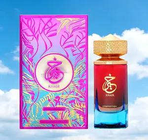 Paris Corner Khair Confection EDP 3.4 Fl Oz 100ml, Sweet Candy Scent Unisex Perfume, Luscious Pear Whipped Cream Jasmine Vanilla Long Lasting Daily Fragrance for Men Women