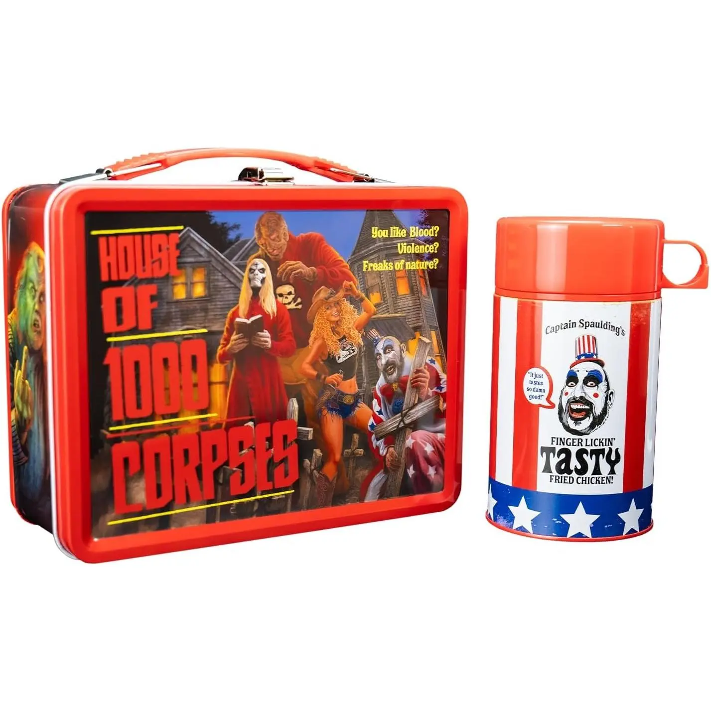 TRICK OR TREAT STUDIOS House Of 1000 Corpses - Metal Lunch Box w/ Thermos